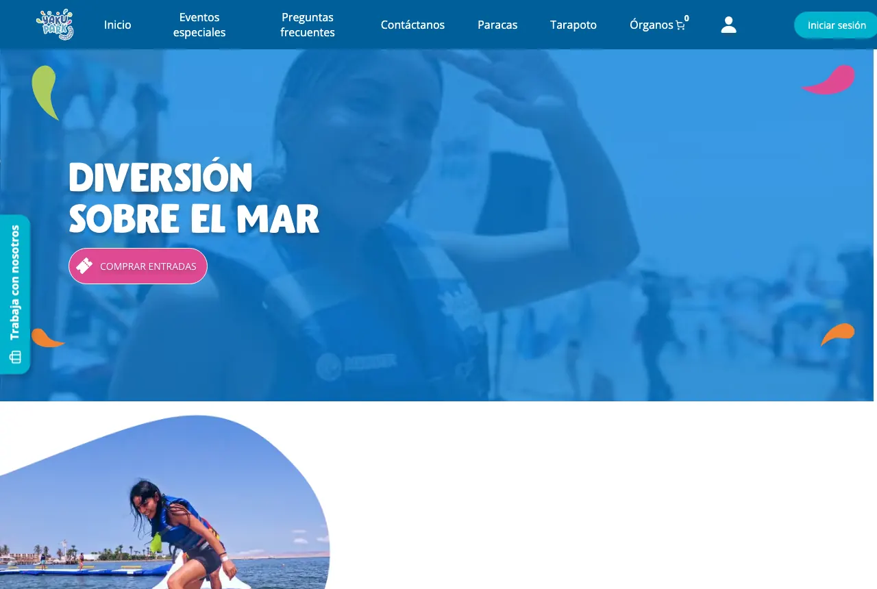Página web de Yaku Park — proyecto real de creatupaginaweb.mx